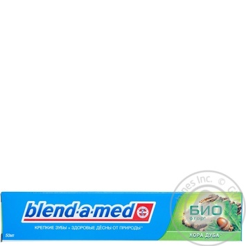 Зубная паста Blend-a-med БИО Фтор Кора Дуба 50мл купить, цены на МегаМаркет - фото 5