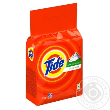 Порошок стиральный Tide Альпийская свежесть автомат 2,4кг купить, цены на МегаМаркет - фото 1