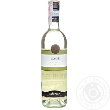 Wine trebbiano Zonin white dry 12% 750ml glass bottle Italy - buy, prices for MegaMarket - photo 2