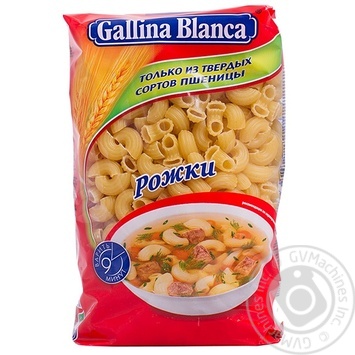 pasta elbows gallina blanca 450g polyethylene packaging