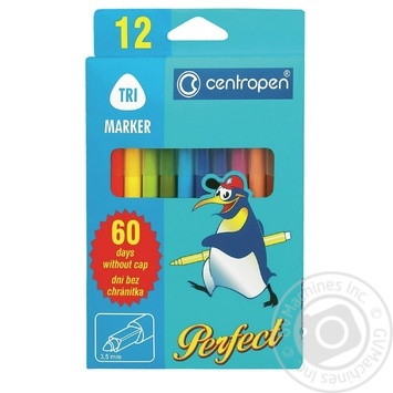 Фломастери Centropen Perfect 12шт купити, ціни на МегаМаркет - фото 1