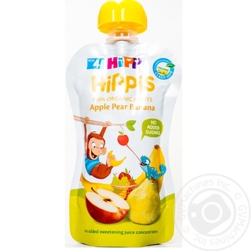 Пюре Hipp Hippis яблуко-груша-банан 100г купити, ціни на МегаМаркет - фото 3