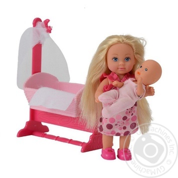 Кукольный набор Simba Toys Ева с малышом в кроватке купить, цены на МегаМаркет - фото 4