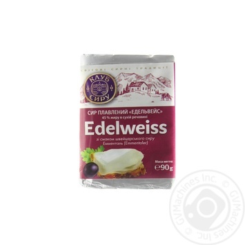 Club Syru edelweiss processed cheese 45% 90g - buy, prices for MegaMarket - photo 1