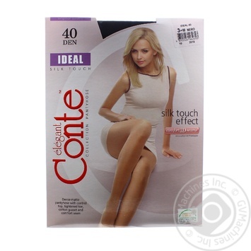 Колготи жін. поліамідні Conte Elegant Ideal 40 р.3 nero купить, цены на МегаМаркет - фото 1
