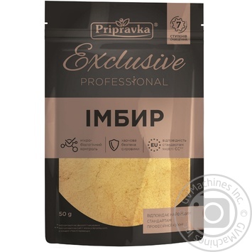 Имбирь молотый Приправка Exclusive Professional 50г купить, цены на МегаМаркет - фото 1