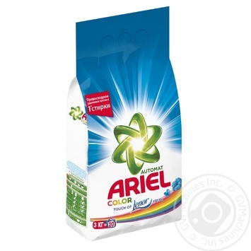 Пральний порошок Ariel 2в1 Color Lenor Effect автомат 3кг купити, ціни на МегаМаркет - фото 1