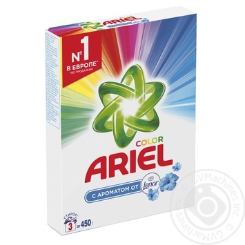 Порошок пральний Ariel Color з ароматом від Lenor автомат 450г купити, ціни на МегаМаркет - фото 1