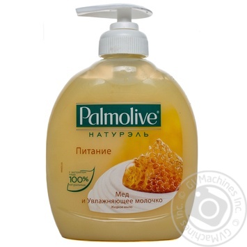 Рідке мило Palmolive Натурель Живлення Мед і Зволожуюче молочко 300мл купити, ціни на МегаМаркет - фото 1