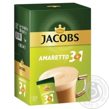 Jacobs 3in1 Amaretto instant coffee 12.5g - buy, prices for Chudo Market - photo 3