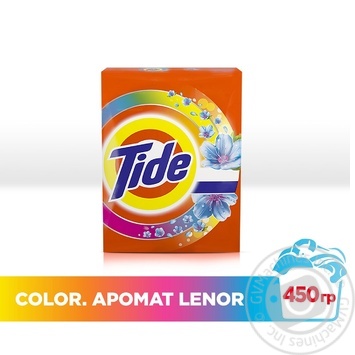 Стиральный порошок Tide Color Lenor Touch of Scent автомат 450г купить, цены на МегаМаркет - фото 3