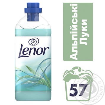 Кондиціонер для прання білизни Lenor Альпійські луги 2000мл купити, ціни на МегаМаркет - фото 2