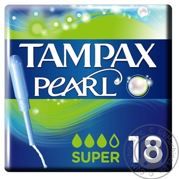 Тампоны Tampax Discreet Pearl Super с апликатором 18шт купить, цены на МегаМаркет - фото 2