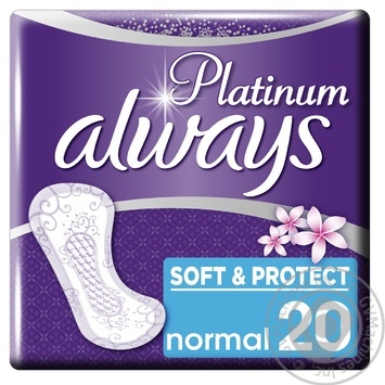 Ежедневные прокладки Always Platinum Collection Deo Normal 20шт купить, цены на МегаМаркет - фото 2