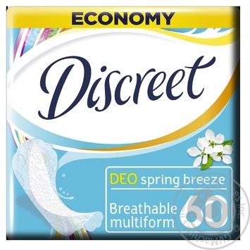 Daily Liners Discreet Deo Spring Breeze 60pcs - buy, prices for MegaMarket - photo 1