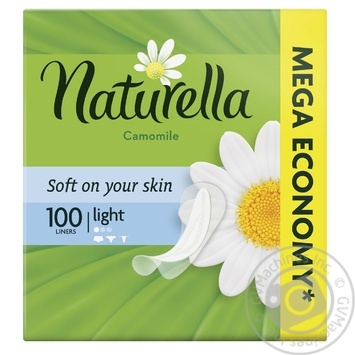 Прокладки ежедневные Naturella Ромашка Light 1 капелька 100шт купить, цены на МегаМаркет - фото 2