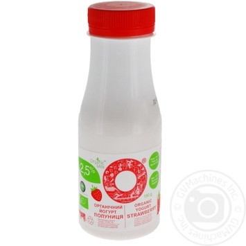 Йогурт Organik Milk Полуниця питний органічний 2,5% 190г купити, ціни на МегаМаркет - фото 1