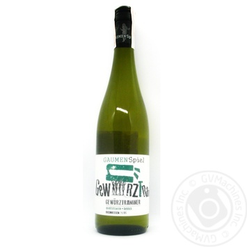 Вино Gaumenspiel Gewurztraminer біле н/солодке 0.75л купить, цены на МегаМаркет - фото 1