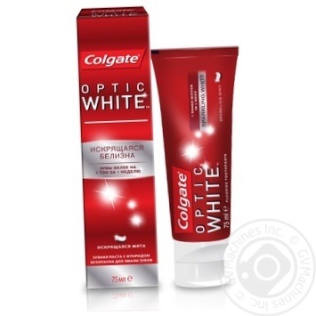 Зубная паста Colgate Оптик Уайт Искрящаяся мята 75мл купить, цены на МегаМаркет - фото 5