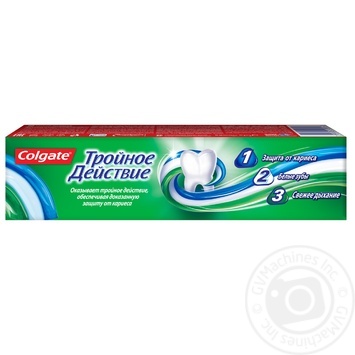 Зубна паста Colgate Потрійна Дія Натуральна м’ята 50мл купити, ціни на МегаМаркет - фото 2