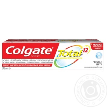 Паста зубна Colgate Total 12 Чиста м'ята 75мл купити, ціни на МегаМаркет - фото 6