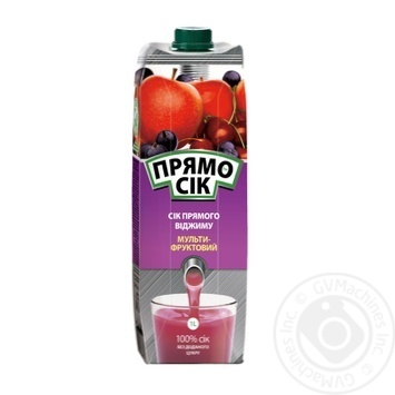 Pryamosok Multifruit juice 1l - buy, prices for MegaMarket - photo 2