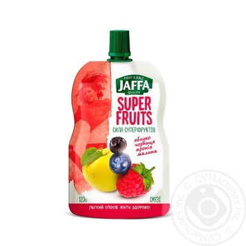 Смузі Jaffa Super Fruits Яблуко-Чорниця-Чорноплідна горобина-Малина 120г купити, ціни на МегаМаркет - фото 3