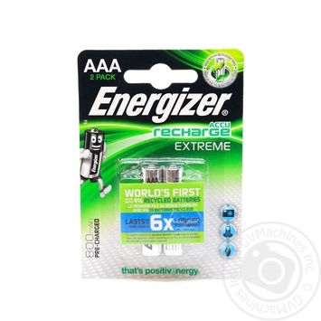 Аккумулятор Energizer Rech Extreme AAA FSB 800mAh 2шт - купить, цены на NOVUS - фото 3