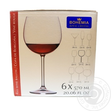 Natalia Maxima Bohemia Glass 6pcs*0.57l - buy, prices for NOVUS - photo 2