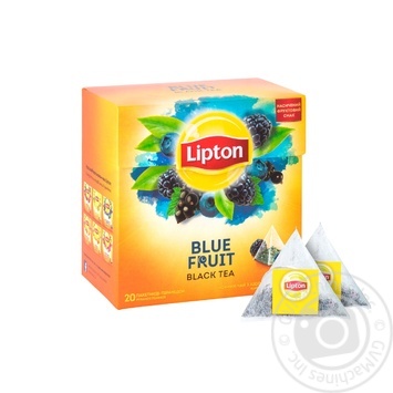 Чай чорний Lipton Blue Fruit з лісовими ягодами 20шт 2г купити, ціни на МегаМаркет - фото 2