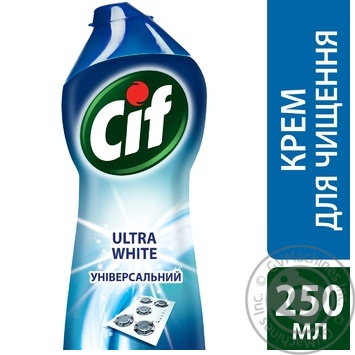 Cream cleaner Cif Ultra White 250ml - buy, prices for MegaMarket - photo 3