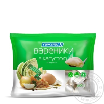 Вареники Геркулес с капустой 400г купить, цены на МегаМаркет - фото 1