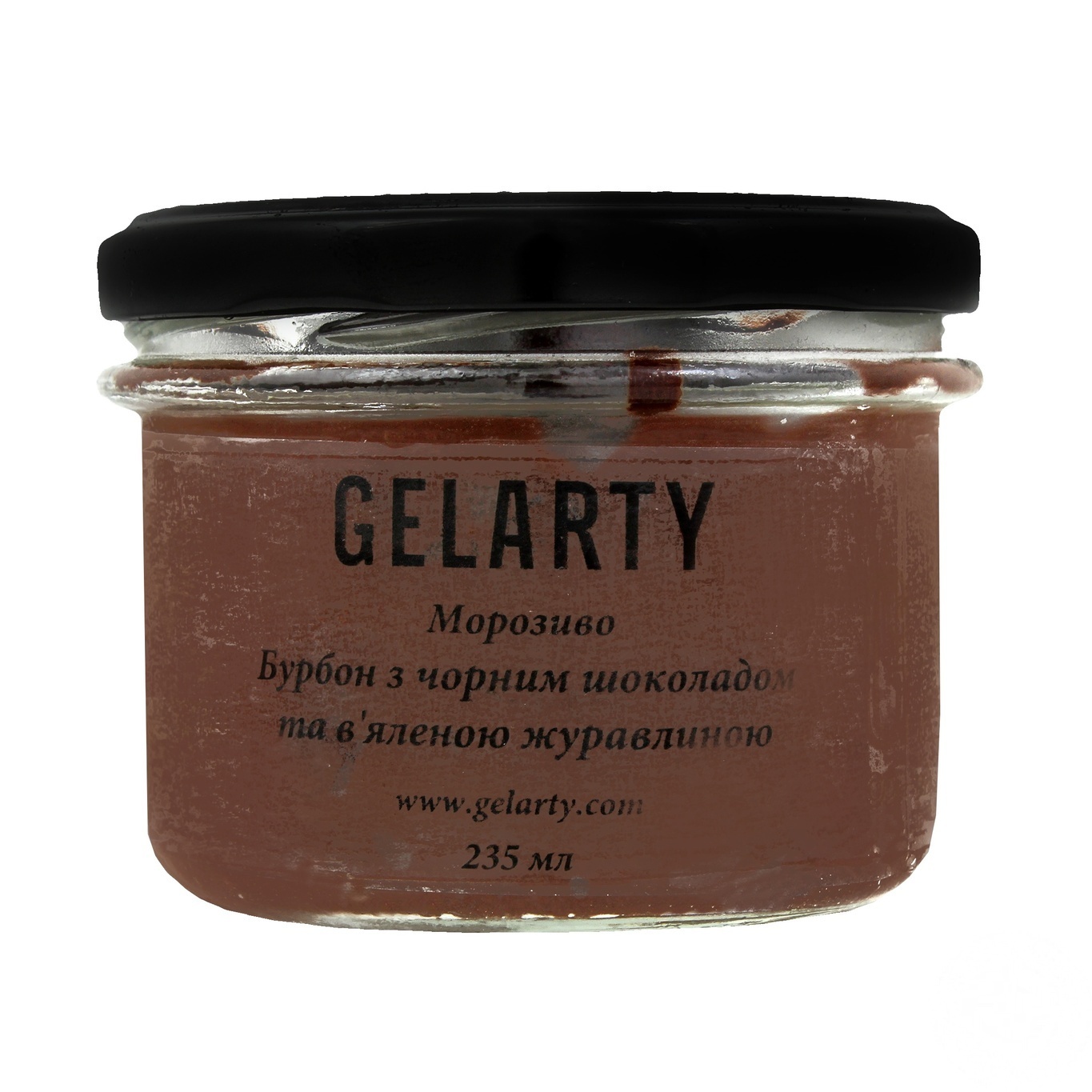 

Мороженое Gelarty бурбон с черным шоколадом и вяленой клюквой 235мл