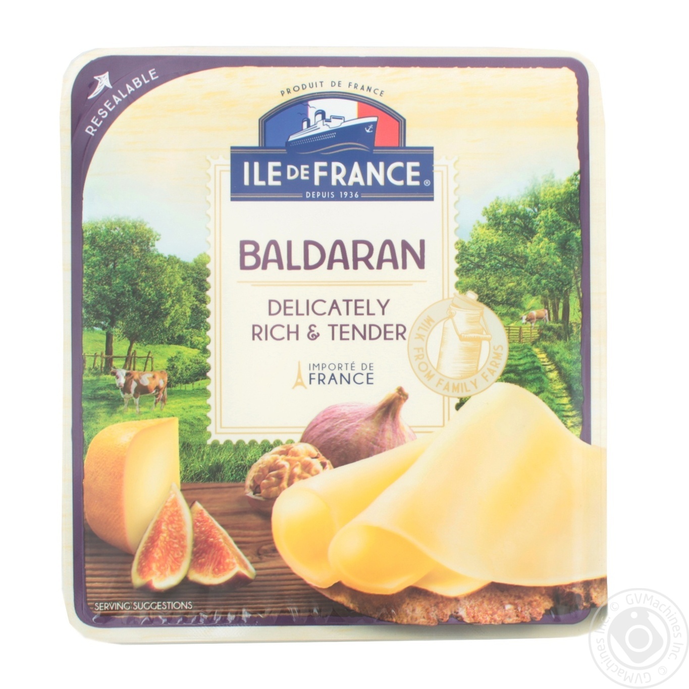 

Сыр ILE de France Балдаран полутвердый нарезка 7 ломтиков 50% 150г
