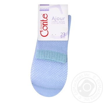 Conte Elegant Ajour Pale Purple Women's Socks 23s - buy, prices for - photo 1