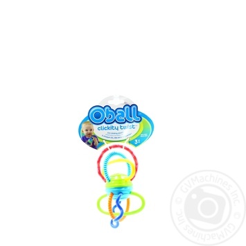 Oball Colored Spirals Rattle Soothing Teether Toy - buy, prices for ULTRAMARKET - photo 1