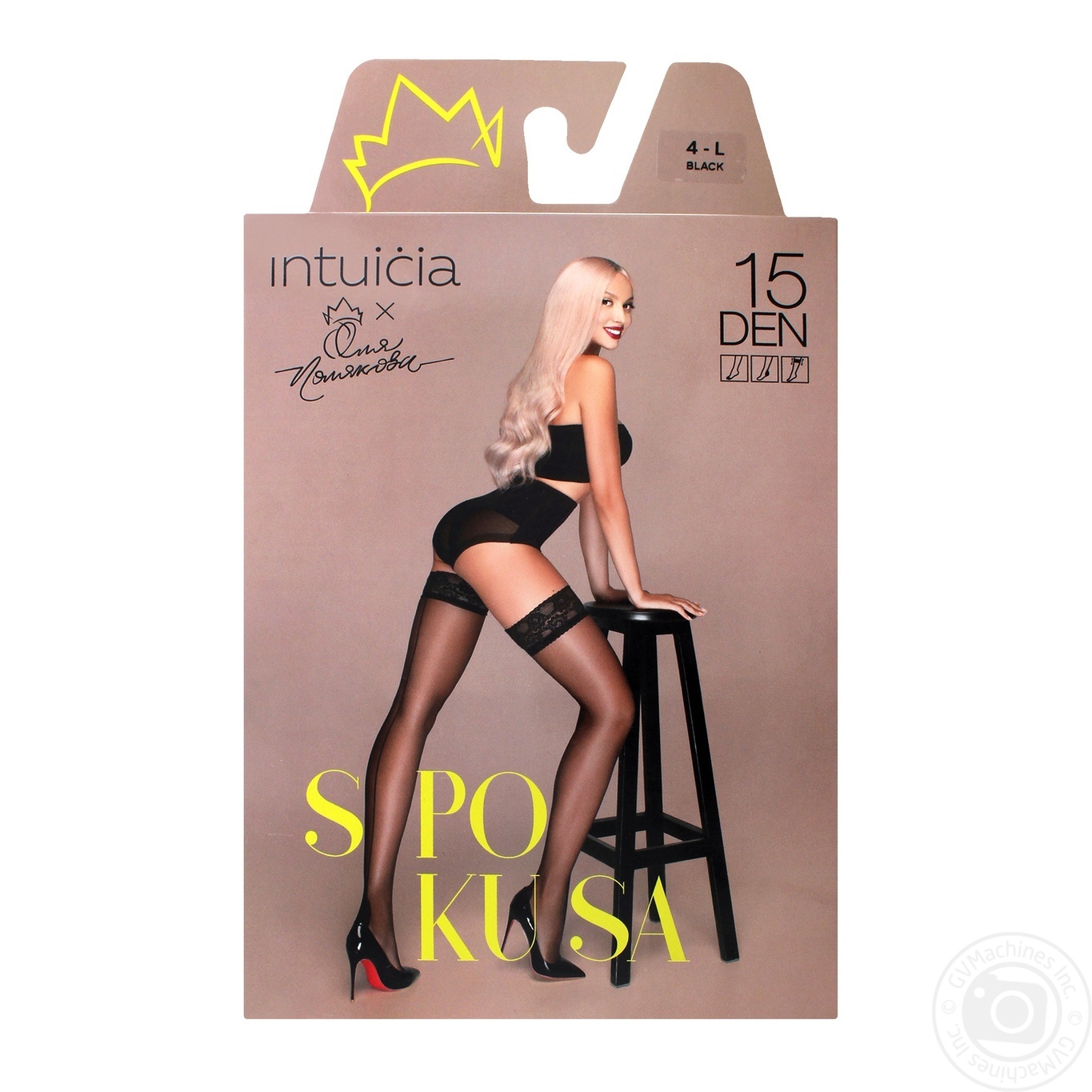 

Чулки Intuicia Spokusa женские черные 15ден 4р