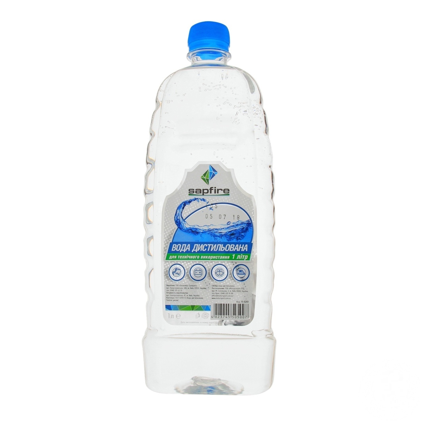 

Вода дистиллированная Sapfire для авто 1л