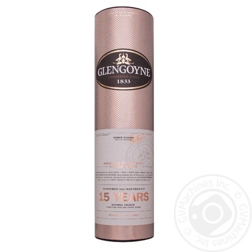 Glengoyne 15 Years Whiskey 43% 0.7l in tube - buy, prices for MegaMarket - photo 1