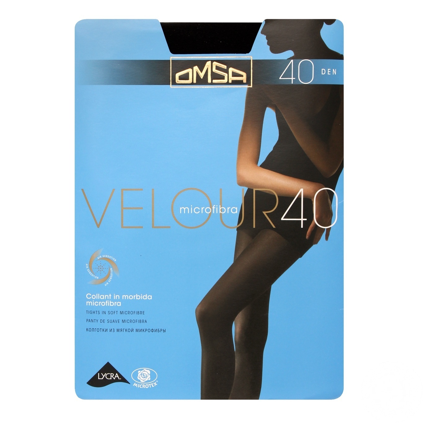 

Колготы Omsa Velour женские nero 40ден 4р