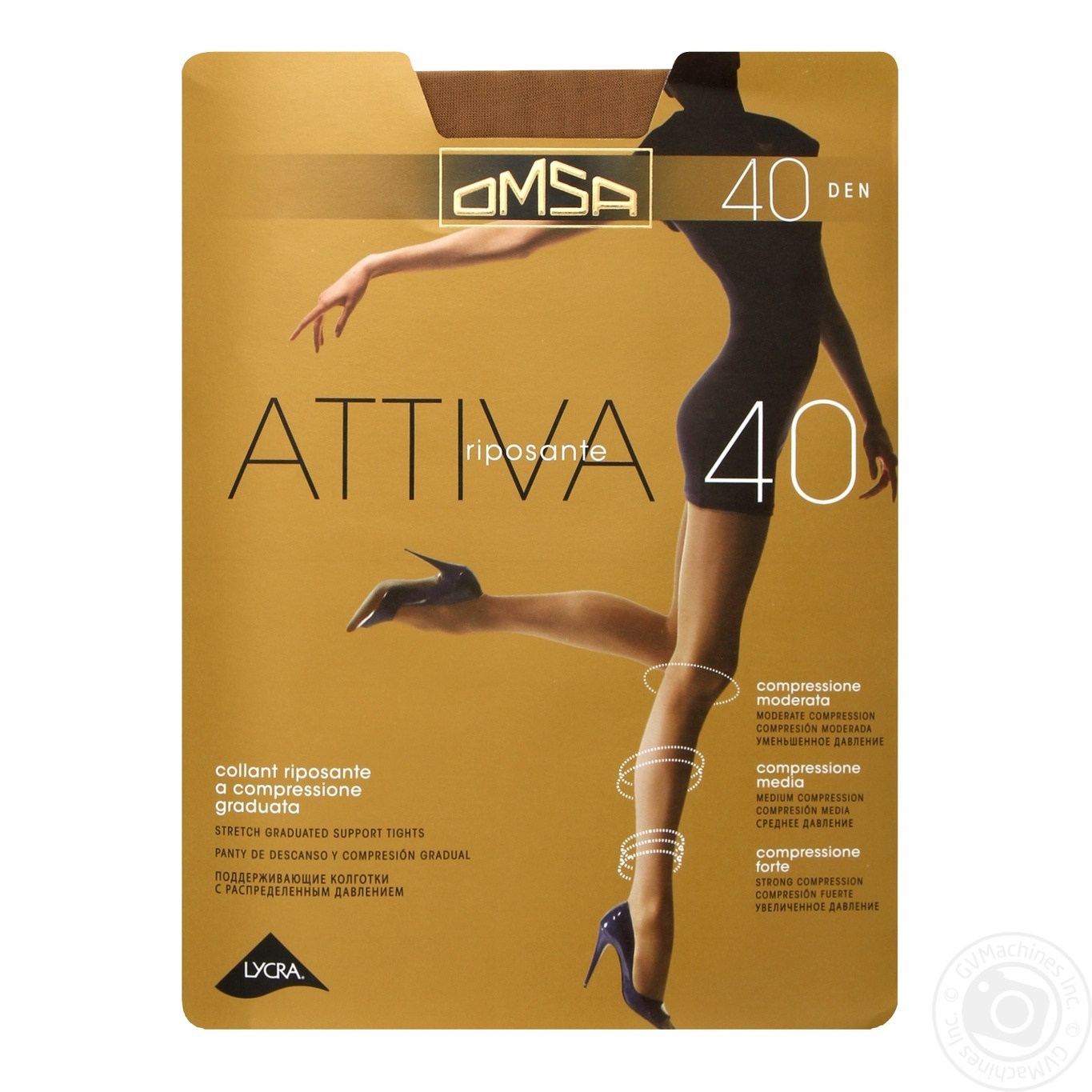 

Колготи жін. OMSA Attiva 40den Cappuccino 3