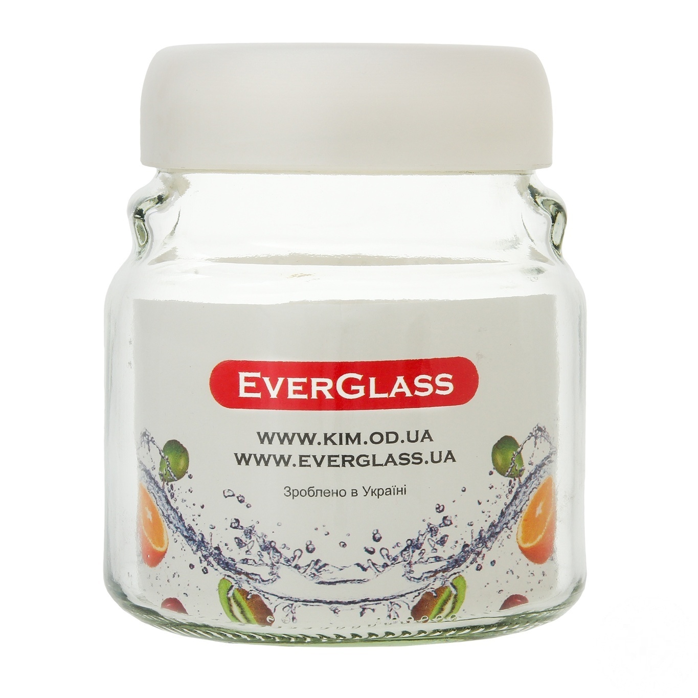 

Банка Everglass Велюр стеклянная с пластиковой крышкой 0,55л
