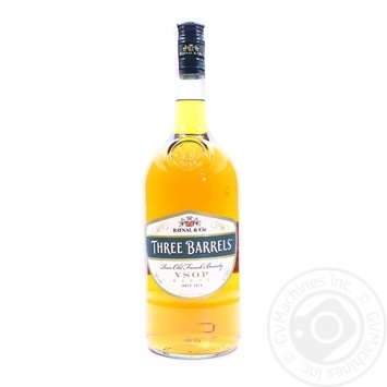 Бренді Three Barrels VSOP 38% 1л