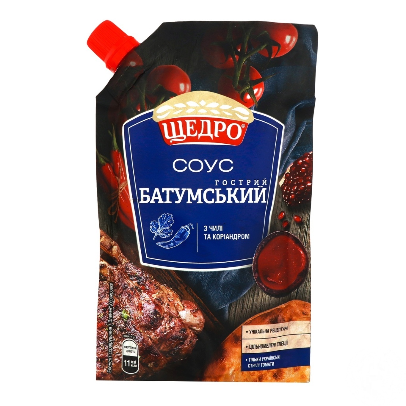

Соус Щедро Батумский с чили и кориандром острый 200г