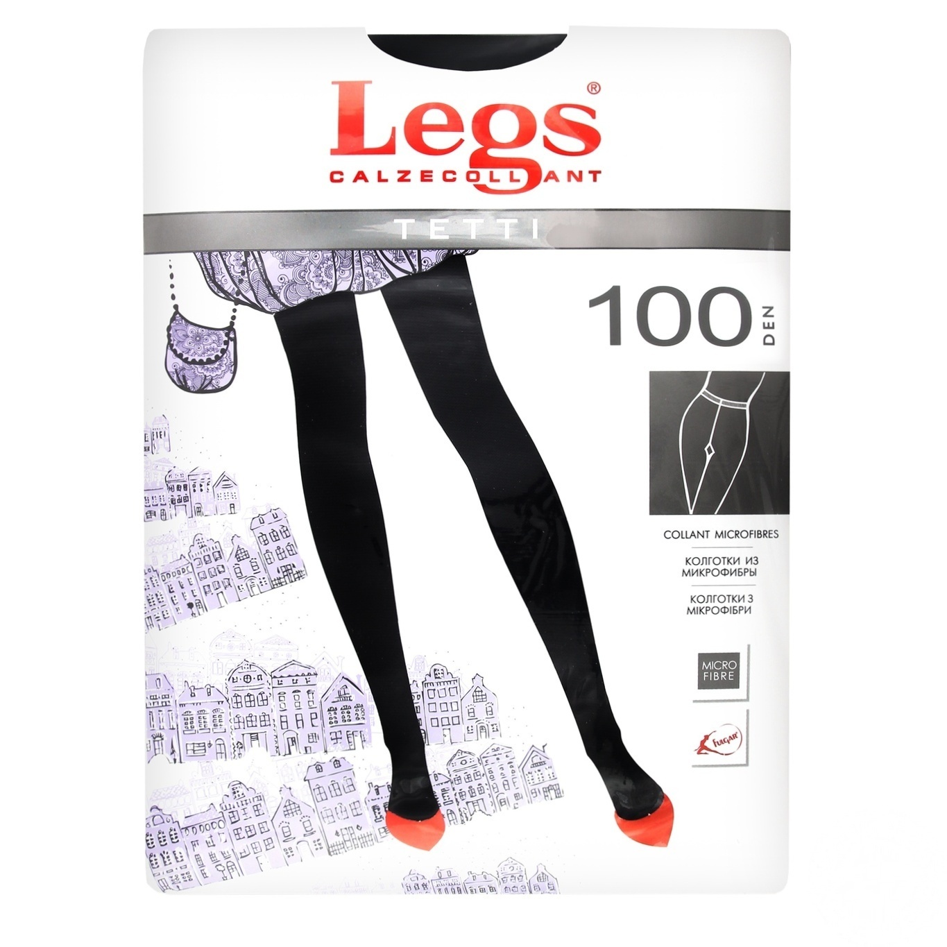 

Колготы Legs Tetti 100 Den женские р.1/2 Nero