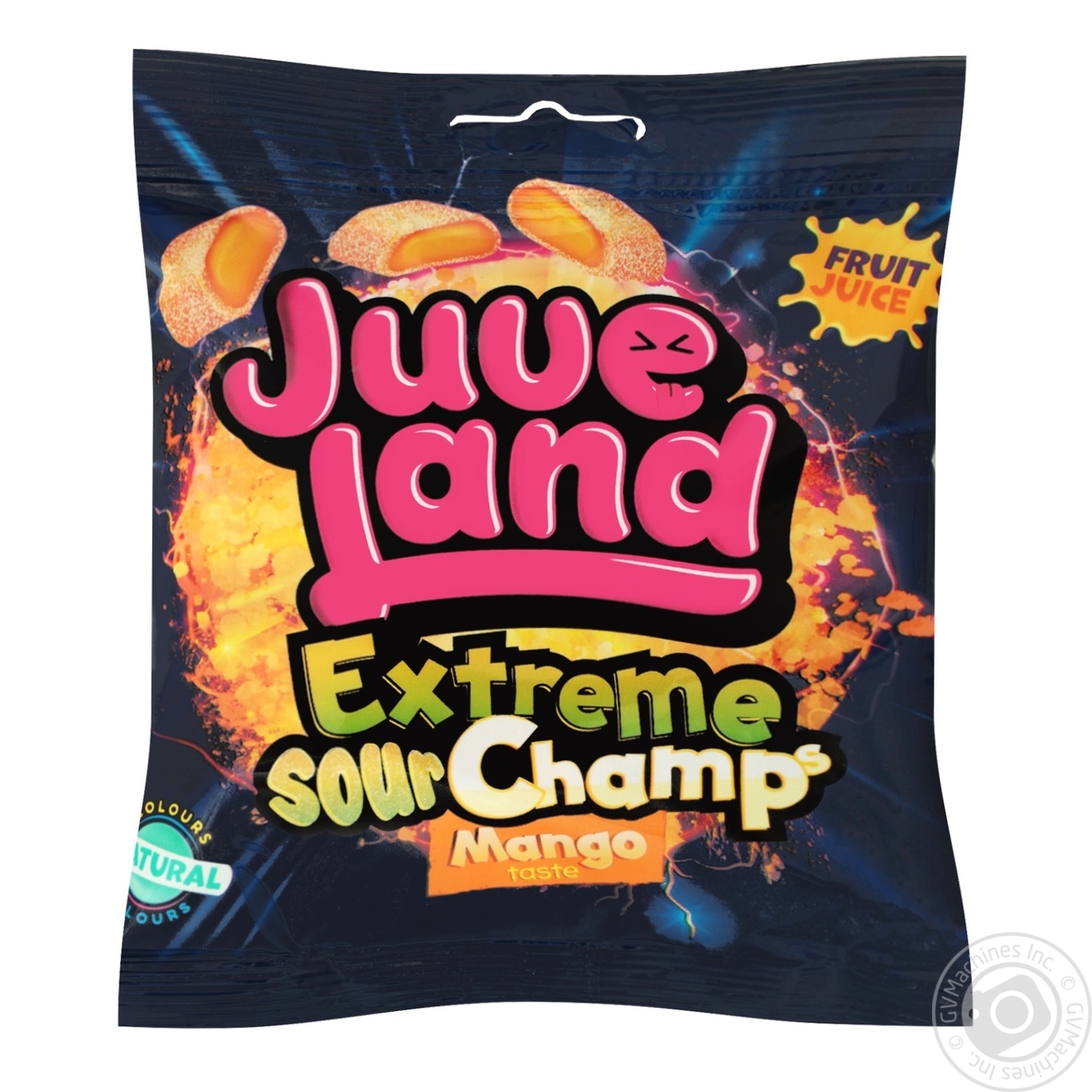 

Конфеты АВК Juveland Extreme Sour Champs Mango Сластики желейно-жевательные 85г
