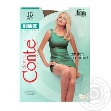 Колготы женские Conte Nuance 15ден р.4 Bronz - купить, цены на ULTRAMARKET - фото 4