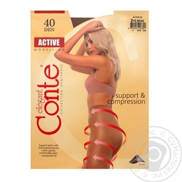 Колготи жiночi Conte Active Bronz 40ден р.2 Bronz - купити, ціни на NOVUS - фото 6