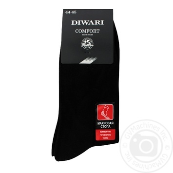 Diwari Comfort Black Men's Socks 29s - buy, prices for ULTRAMARKET - photo 3