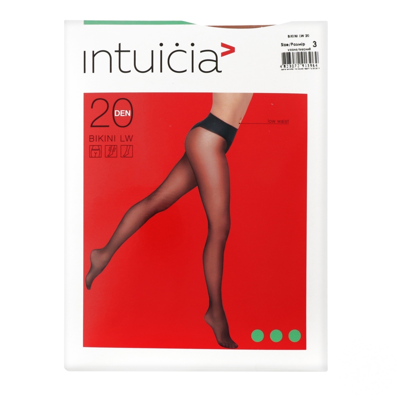 

Колготы Intuicia Bikini LW женские телесные 20ден 3р